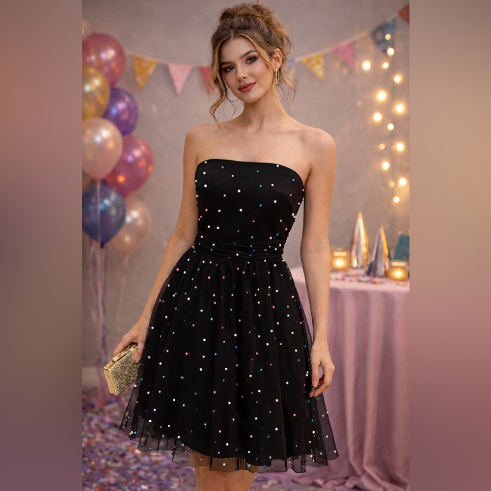 Betsey Johnson Strapless Party Dress - Picture 6 of 14